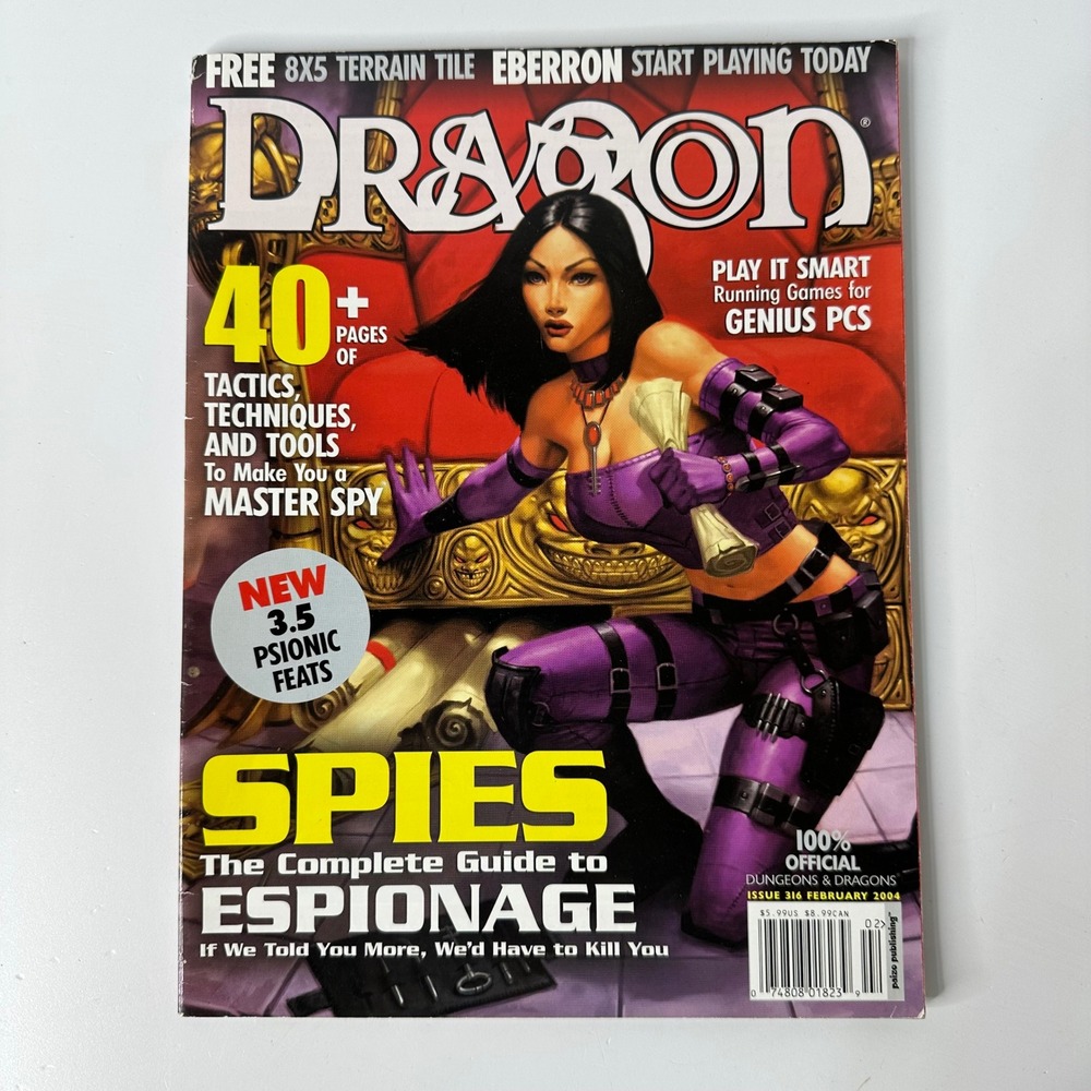 Dragon Magazine Issue 316 February 2004 Spies Guide Eberron Psionic Feats D&D